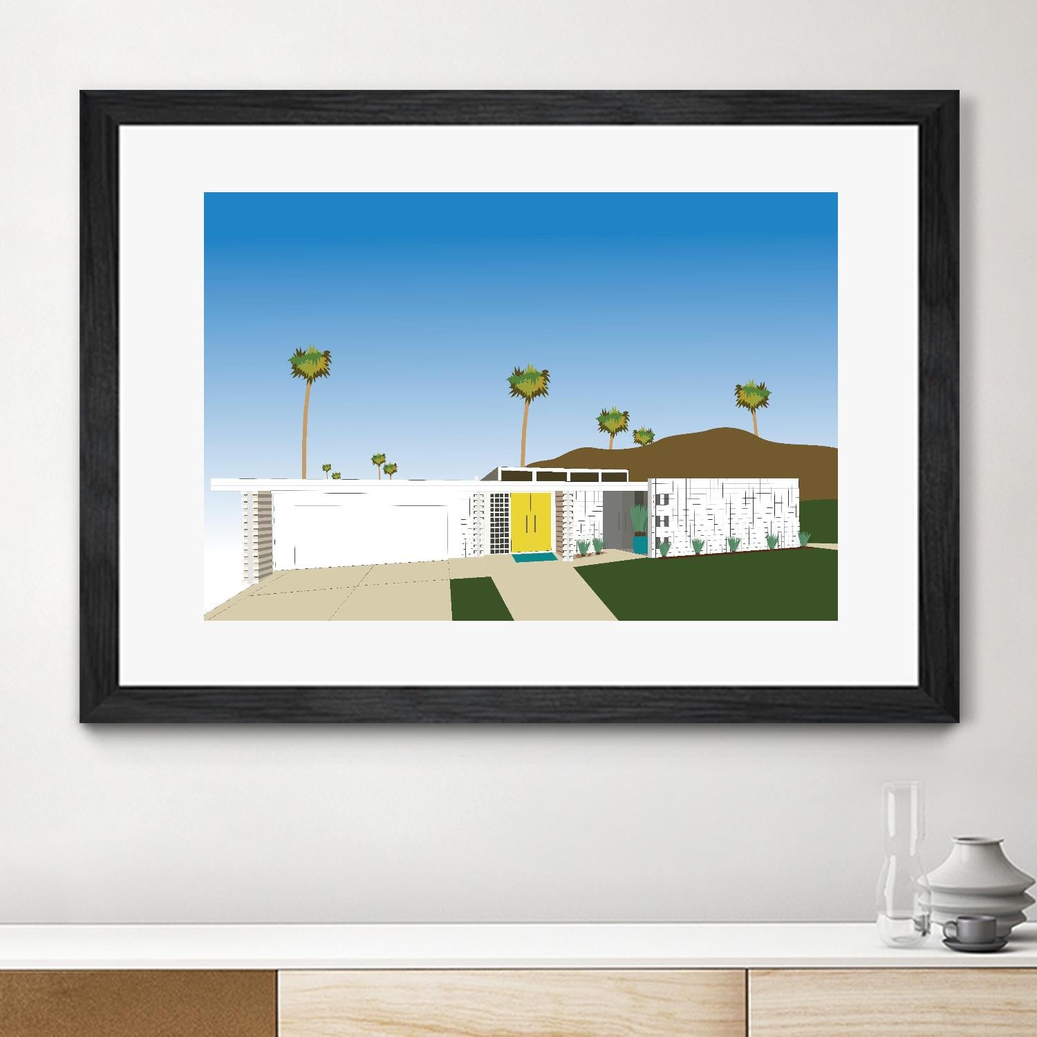 Palm Spring Living II by Jen Bucheli on GIANT ART - decorative 