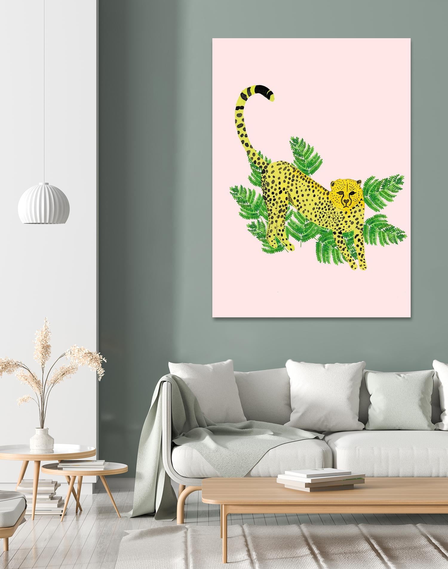 Cheetah on the Lookout I by Jen Bucheli on GIANT ART - multi wildlife