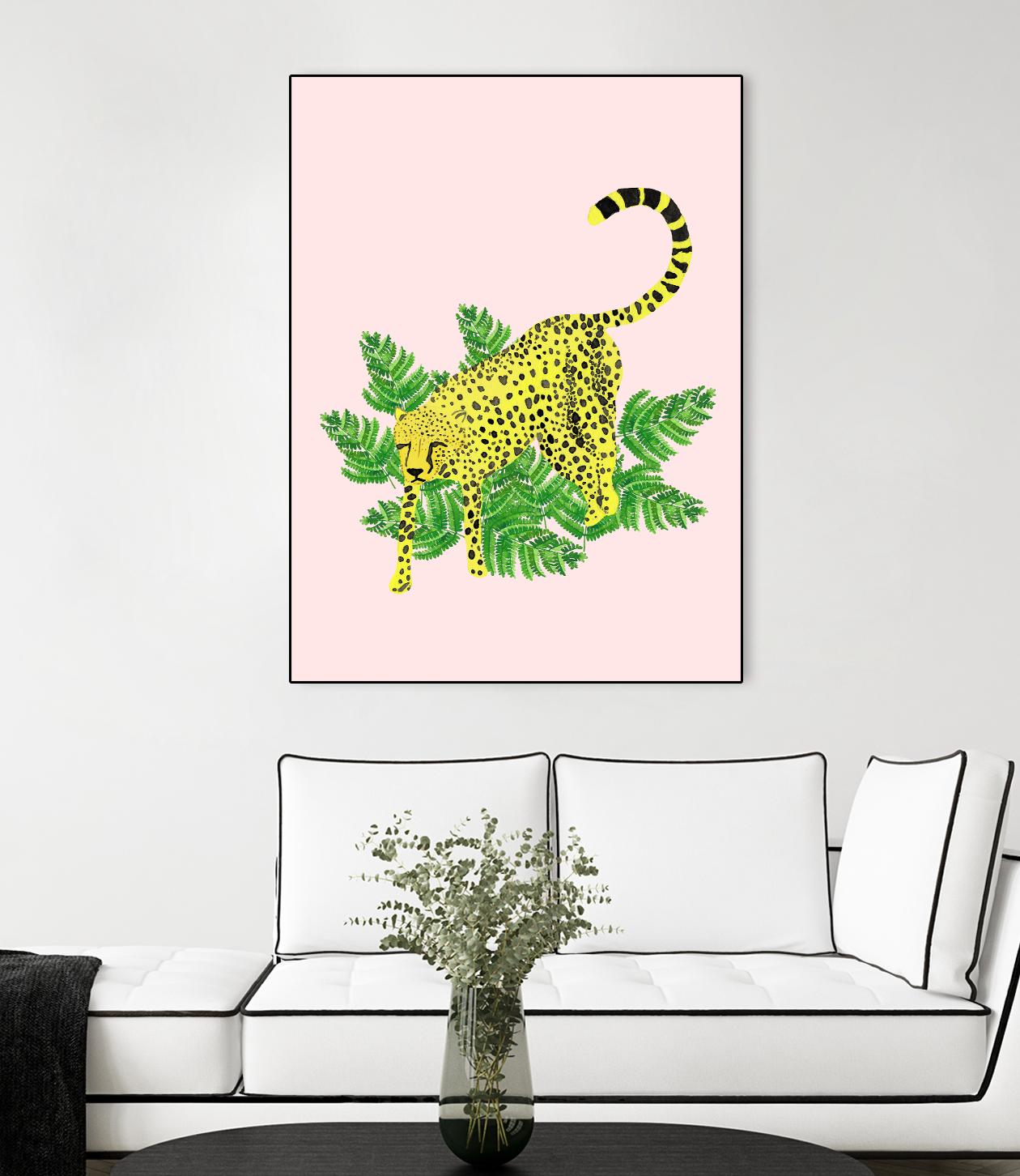 Cheetah on the Lookout II by Jen Bucheli on GIANT ART - multi wildlife