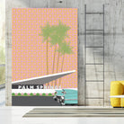 Palm Springs With Convertible by Jen Bucheli on GIANT ART - travel decorative