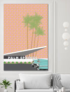 Palm Springs With Convertible by Jen Bucheli on GIANT ART - travel decorative