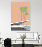 Palm Springs With Convertible by Jen Bucheli on GIANT ART - travel decorative