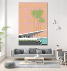 Palm Springs With Convertible by Jen Bucheli on GIANT ART - travel decorative