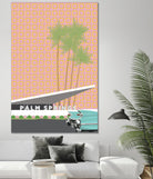 Palm Springs With Convertible by Jen Bucheli on GIANT ART - travel decorative