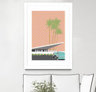 Palm Springs With Convertible by Jen Bucheli on GIANT ART - travel decorative