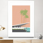 Palm Springs With Convertible by Jen Bucheli on GIANT ART - travel decorative