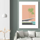 Palm Springs With Convertible by Jen Bucheli on GIANT ART - travel decorative