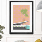 Palm Springs With Convertible by Jen Bucheli on GIANT ART - travel decorative