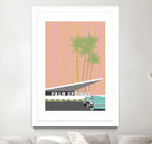 Palm Springs With Convertible by Jen Bucheli on GIANT ART - travel decorative