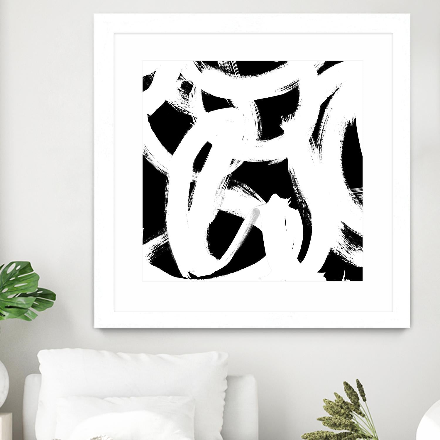 White Trails I by Emily Navas on GIANT ART - abstract 