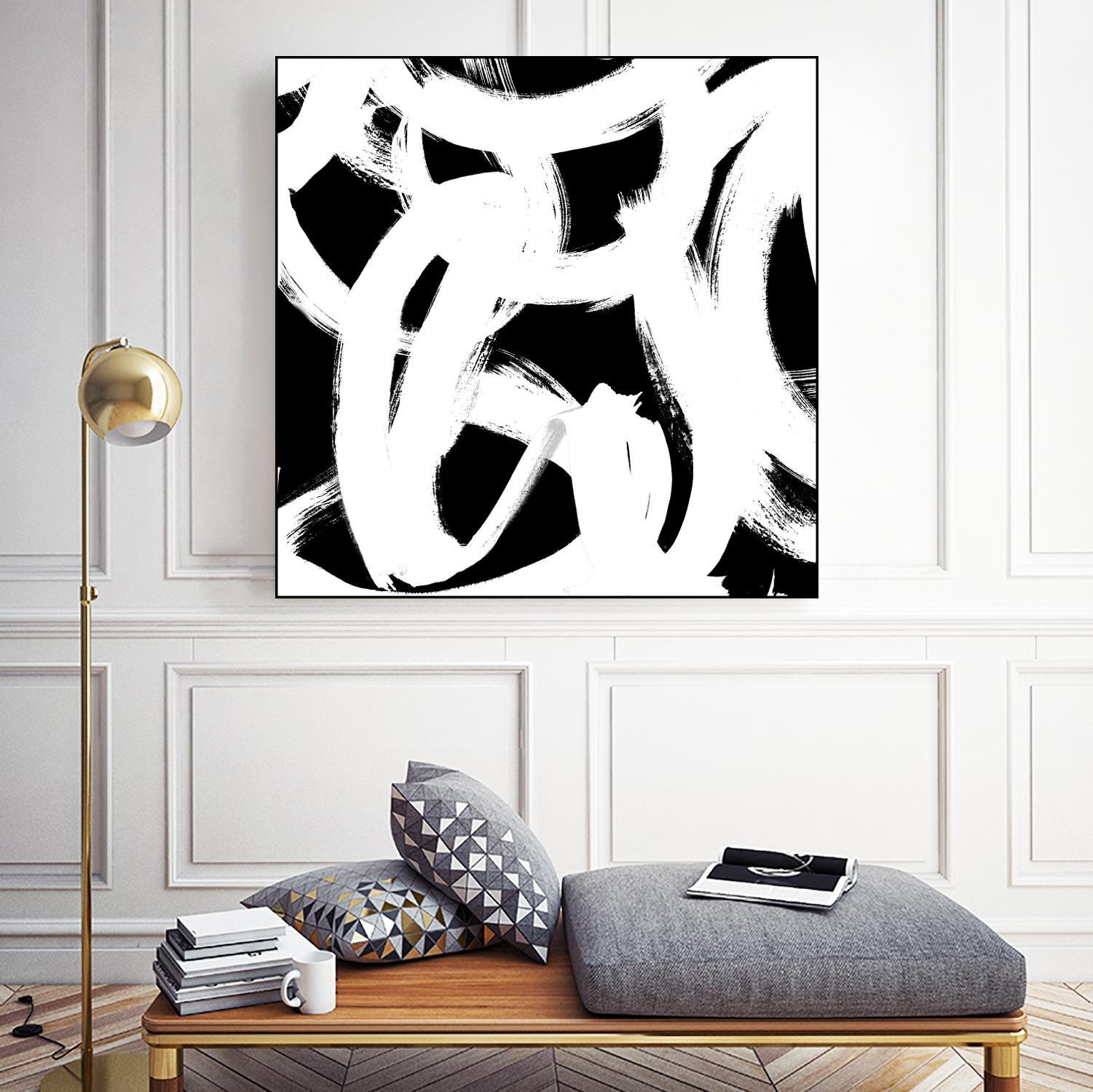 White Trails I by Emily Navas on GIANT ART - abstract 
