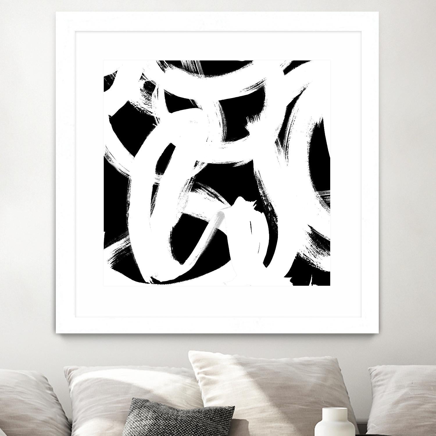 White Trails I by Emily Navas on GIANT ART - abstract 