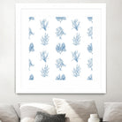 Blue Seagrass Pattern by Lanie Loreth on GIANT ART - coastal pattern