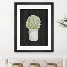 Herbs on Black Wood II by Janice Gaynor on GIANT ART - farm 