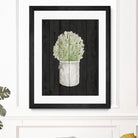 Herbs on Black Wood II by Janice Gaynor on GIANT ART - farm 