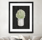 Herbs on Black Wood II by Janice Gaynor on GIANT ART - farm 