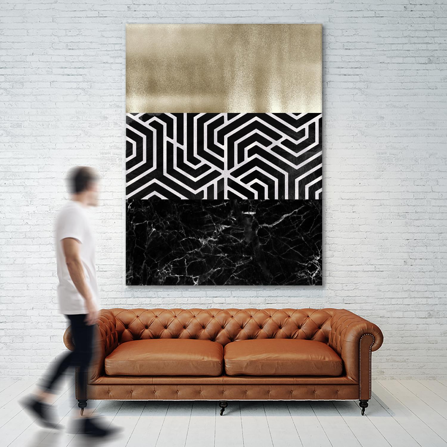 Many Layers II by Elizabeth Medley on GIANT ART - black abstract