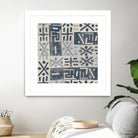 Neutral Mudcloth Pattern by Nicholas Biscardi on GIANT ART - pattern abstract