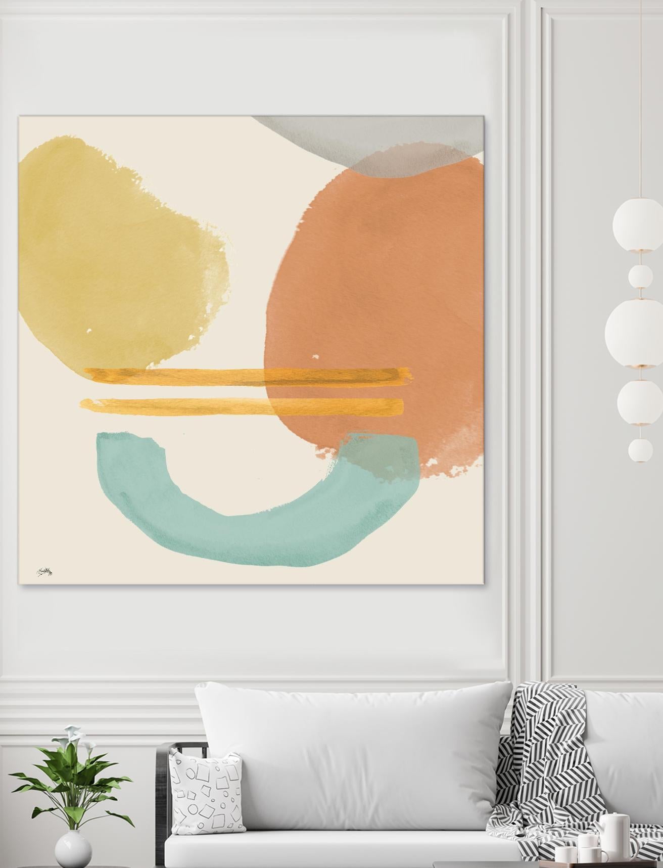 Shapes In Pastels by Elizabeth Medley on GIANT ART - abstract 