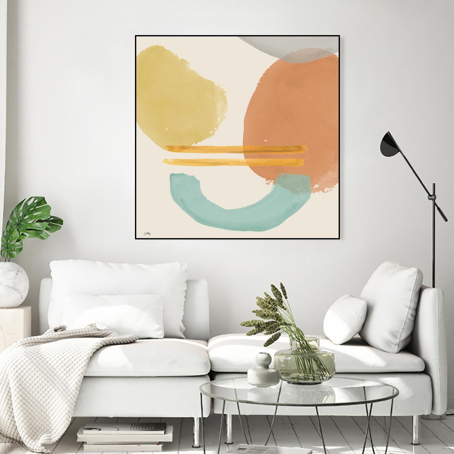 Shapes In Pastels by Elizabeth Medley on GIANT ART - abstract 