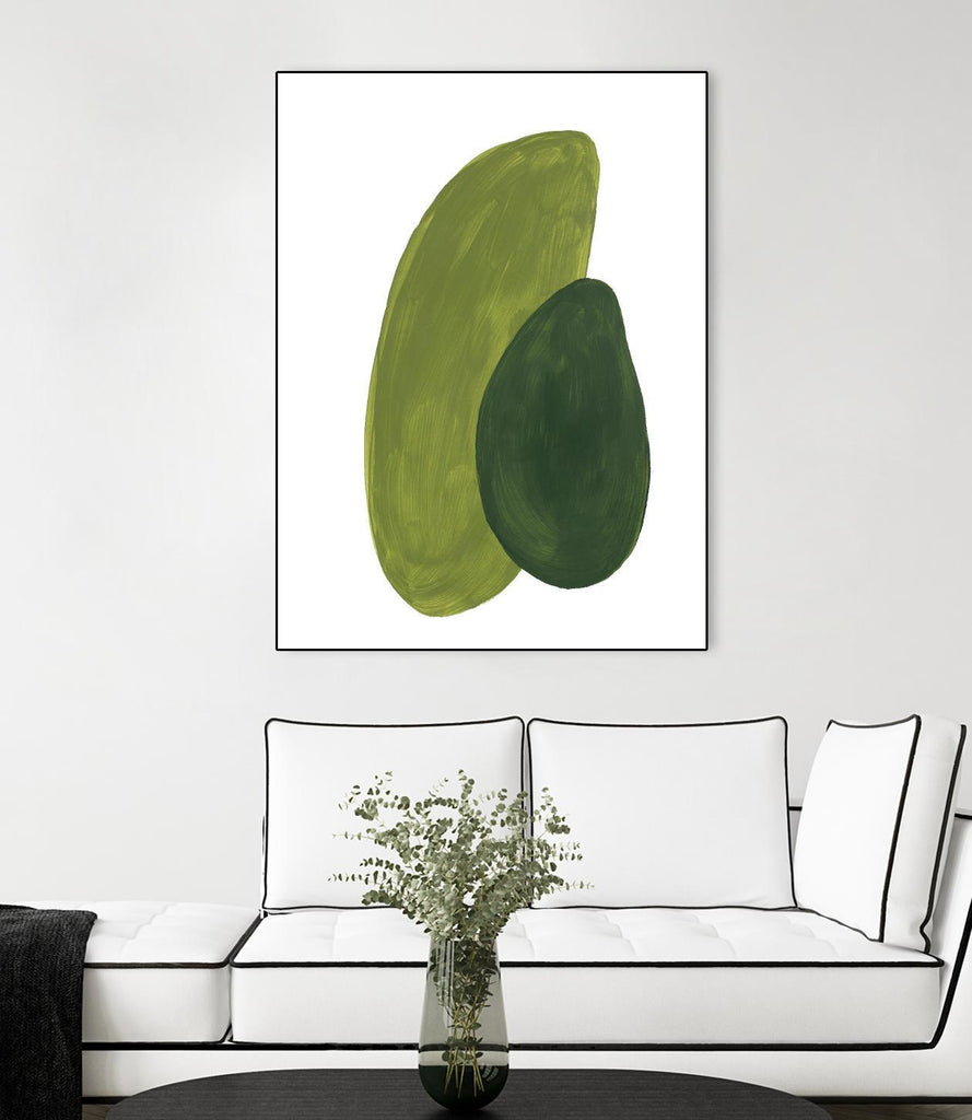 Green Shapes by Patricia Pinto on GIANT ART - abstract decorative
