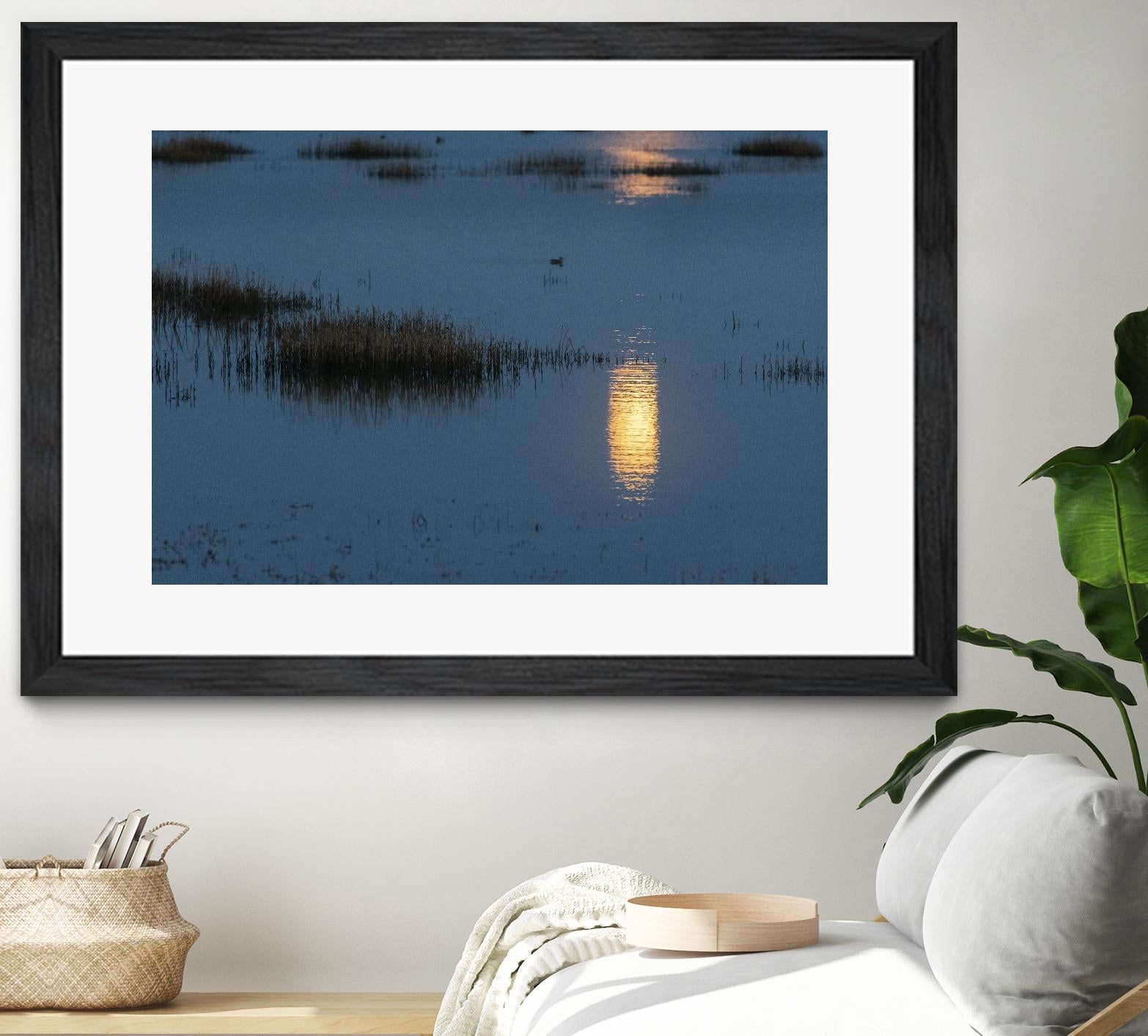 Wetland Moonlight by Nancy Crowell on GIANT ART - scenic