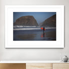 Cannon Beach in the Mist by Aaron Matheson on GIANT ART - blue sea scene