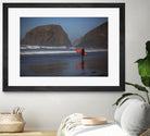 Cannon Beach in the Mist by Aaron Matheson on GIANT ART - blue sea scene