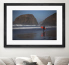 Cannon Beach in the Mist by Aaron Matheson on GIANT ART - blue sea scene
