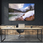 Snow Capped Days by Aaron Matheson on GIANT ART - white landscape