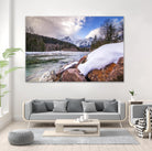 Snow Capped Days by Aaron Matheson on GIANT ART - white landscape