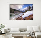 Snow Capped Days by Aaron Matheson on GIANT ART - white landscape