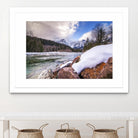Snow Capped Days by Aaron Matheson on GIANT ART - white landscape