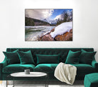 Snow Capped Days by Aaron Matheson on GIANT ART - white landscape