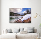 Snow Capped Days by Aaron Matheson on GIANT ART - white landscape