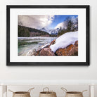 Snow Capped Days by Aaron Matheson on GIANT ART - white landscape