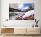 Snow Capped Days by Aaron Matheson on GIANT ART - white landscape