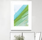 Where Blue Meets Green by Melissa McClain on GIANT ART - green abstract