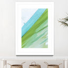 Where Blue Meets Green by Melissa McClain on GIANT ART - green abstract