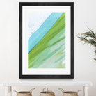 Where Blue Meets Green by Melissa McClain on GIANT ART - green abstract