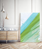 Where Blue Meets Green by Melissa McClain on GIANT ART - green abstract