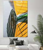 Reflections in Yellow by Melissa McClain on GIANT ART - blue photo art