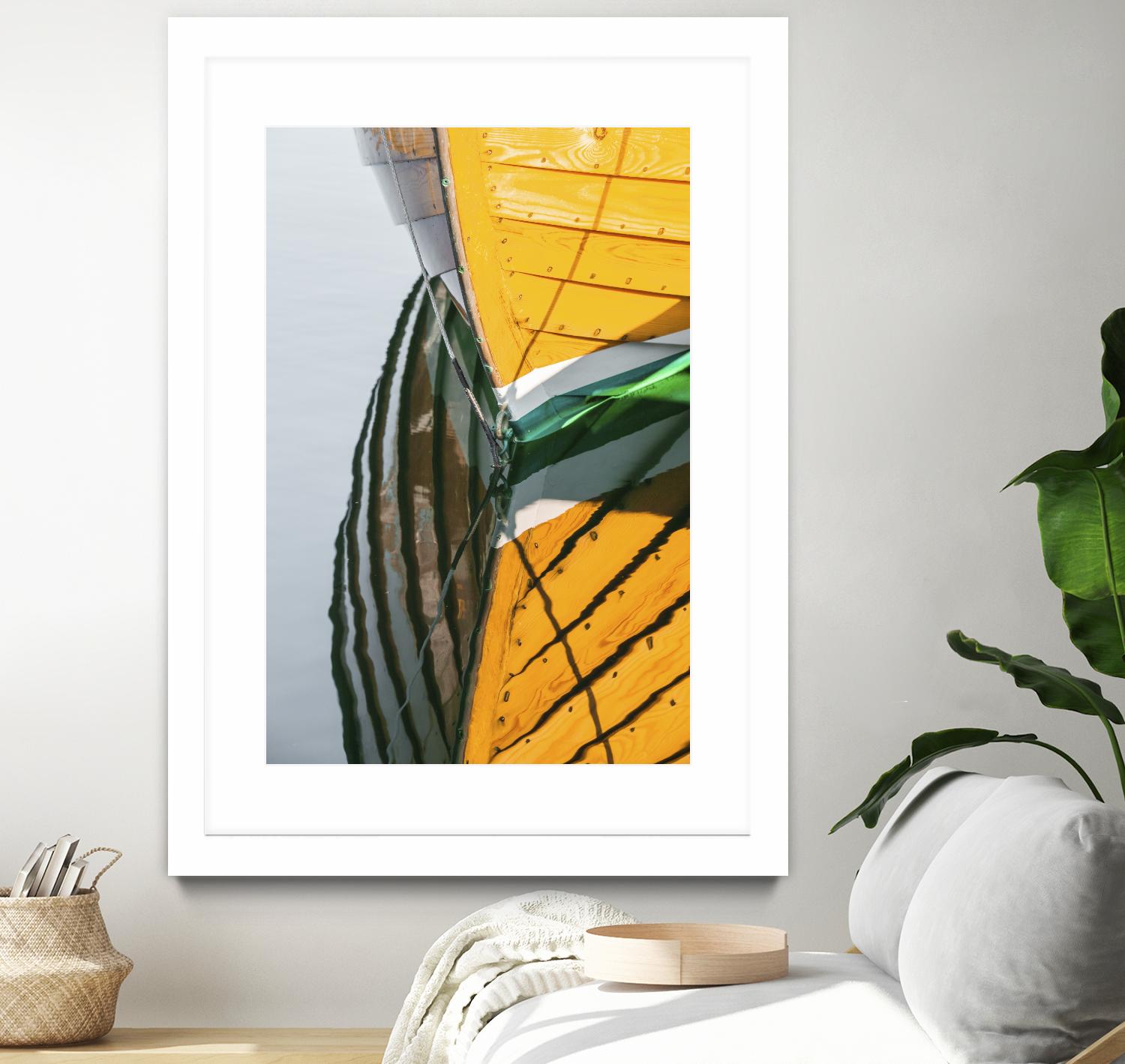 Reflections in Yellow by Melissa McClain on GIANT ART - blue photo art