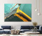 Teal Reflections I by Melissa McClain on GIANT ART - yellow photo art