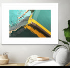 Teal Reflections I by Melissa McClain on GIANT ART - yellow photo art