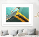 Teal Reflections I by Melissa McClain on GIANT ART - yellow photo art