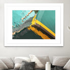 Teal Reflections I by Melissa McClain on GIANT ART - yellow photo art