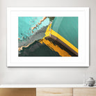 Teal Reflections I by Melissa McClain on GIANT ART - yellow photo art