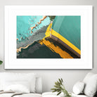 Teal Reflections I by Melissa McClain on GIANT ART - yellow photo art