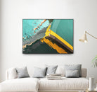 Teal Reflections I by Melissa McClain on GIANT ART - yellow photo art